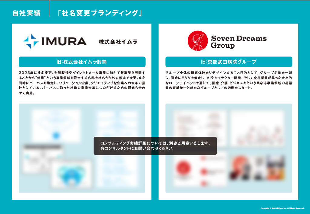 株式会社イムラとSeveb Dreams Groupの社名変更ブランディング詳細